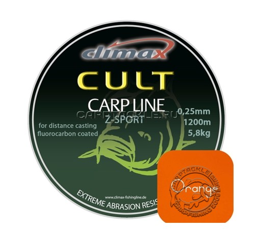Леска Climax Cult Carp Line Z-Sport Orange